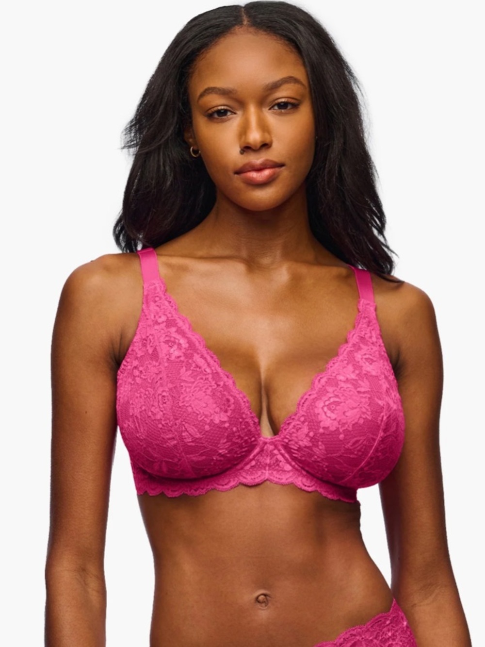 Cosabella Magenta Lace Plunge Bra
